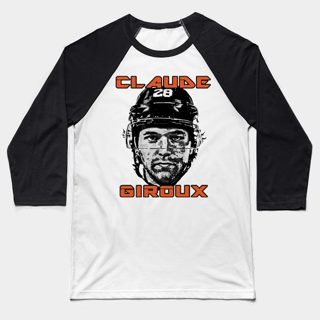 Claude Giroux New York I Scribble Baseball T-Shirt by stevenmsparks